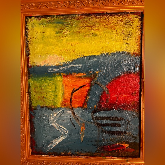 Vibrant Abstract with Frame - Picture 2 of 2